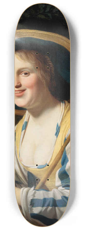 Gerard van Honthorst - Shepherdess With Pigeons 8.25 inch art skate deck