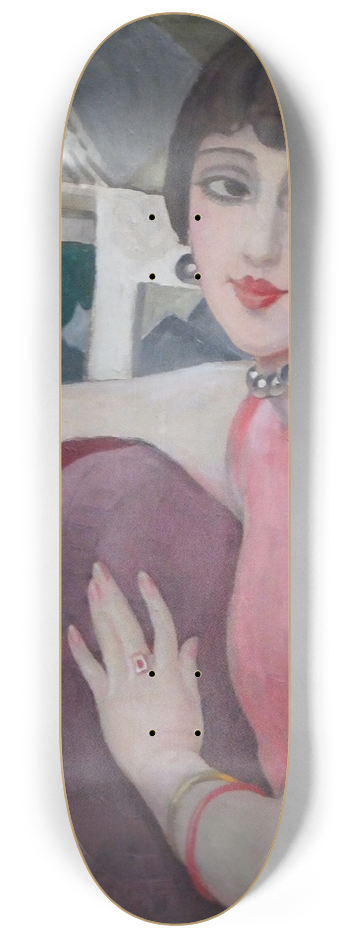Gerda Wegener - Lili Elbe (Einar Wegener) 8.25 inch art skate deck