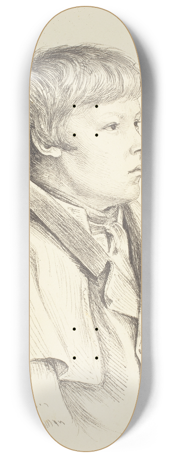 Gerhardt Wilhelm von Reutern - Bernhards Whooping Cough Face 8.25 inch art skate deck