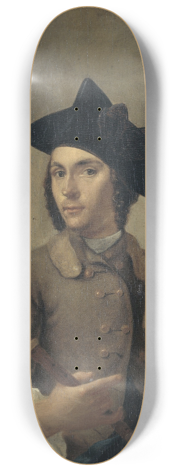 Gerrit Backhuijzen - Self-Portrait 8.25 inch art skate deck