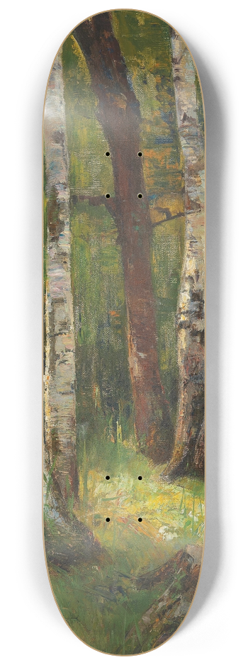 Gertrud Staats - A Birch Forest 8.25 inch art skate deck