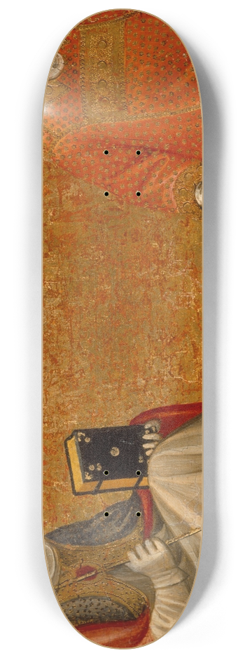 Gherardo Starnina - A Bishop Saint and Saint Lawrence 8.25 inch art skate deck