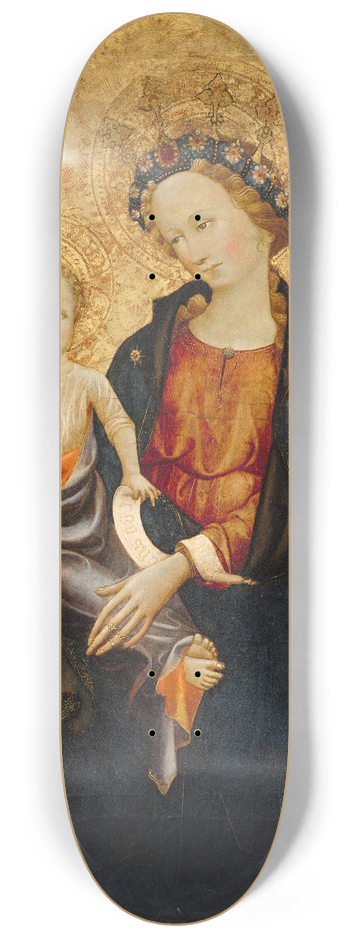 Gherardo Starnina - Madonna and Child 8.25 inch art skate deck