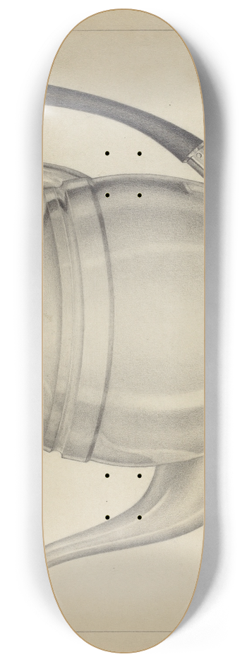 Giacinto Capelli - Silver Teapot 8.25 inch art skate deck