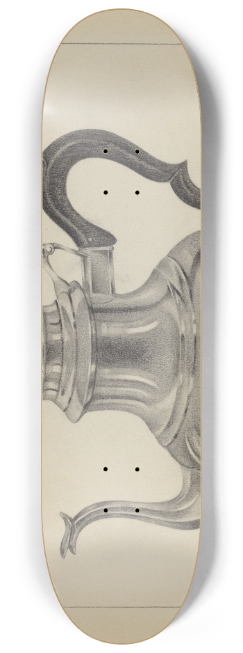 Giacinto Capelli - Silver Teapot 8.25 inch art skate deck
