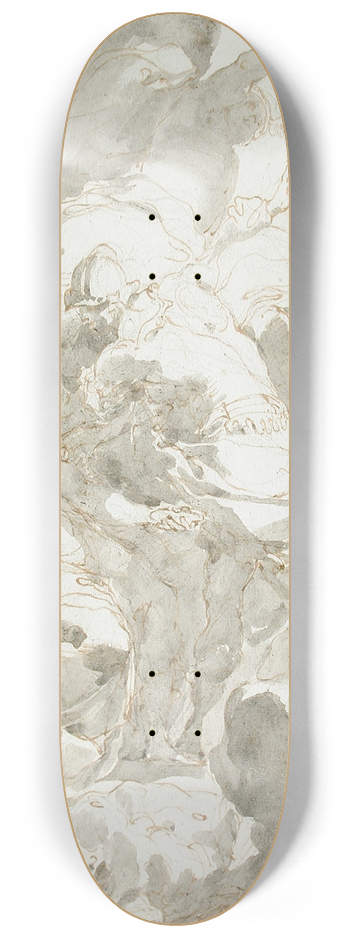 Gaetano Gandolfi - Circe, Ulysses, and Mercury 8.25 inch art skate deck