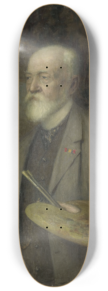 Gijsbertus Derksen - Johannes Gijsbert Vogel (1828-1915), Painter 8.25 inch art skate deck
