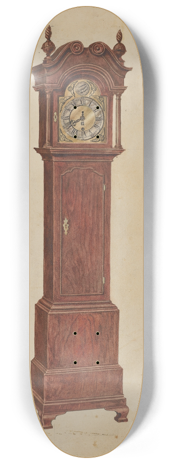 Gilbert Sackerman - Clock 8.25 inch art skate deck