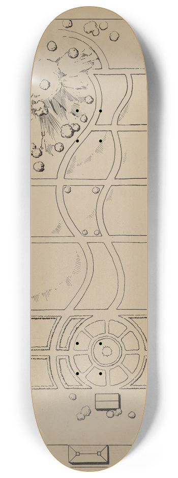 Gilbert Sackerman - Gardens 8.25 inch art skate deck