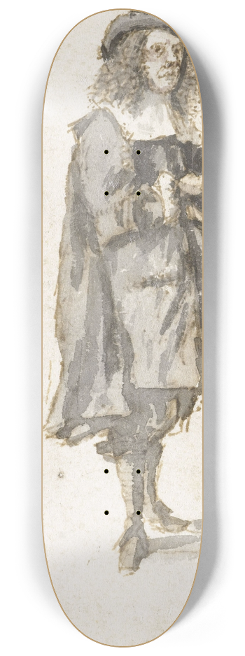 Gilles Neyts - Staande man 8.25 inch art skate deck