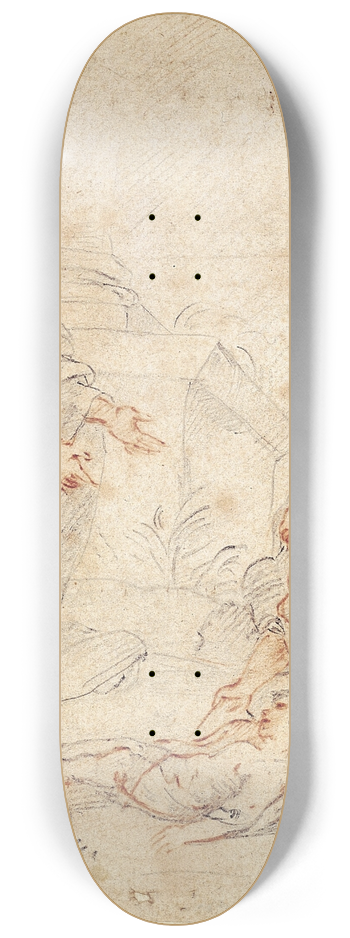Giovanni Andrea Ferrari - Bibelsk scene 8.25 inch art skate deck