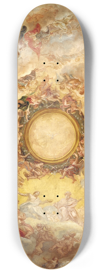 Giovanni Battista Gaulli - St. Agnes is Received into Heaven 8.25 inch art skate deck