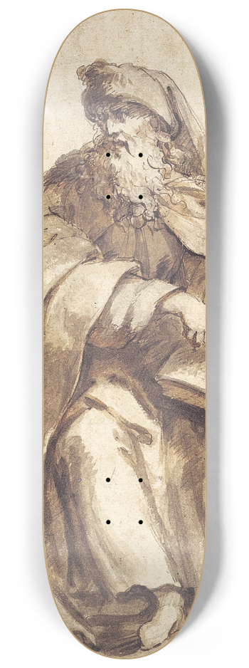 Giovanni Battista Merano - Siddende profet 8.25 inch art skate deck