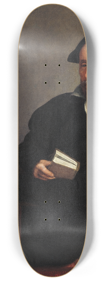 Giovanni Battista Moroni - Titians Schoolmaster 8.25 inch art skate deck