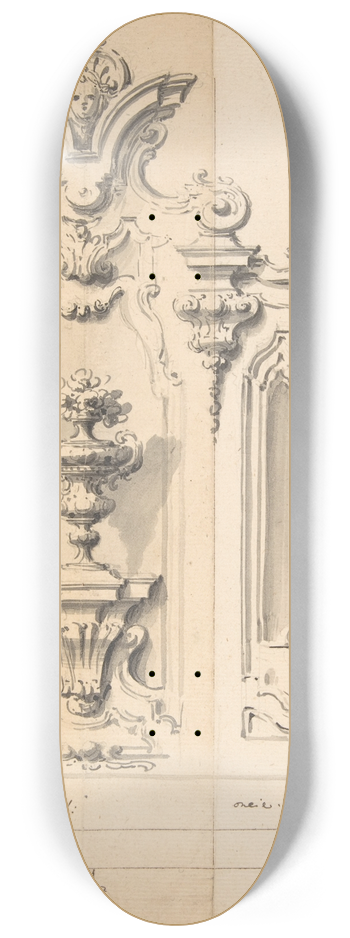 Giovanni Battista Natali III - Design for a Portable Screen 8.25 inch art skate deck