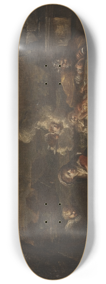 Giovanni Battista Pace - Rest on the Flight into Egypt 8.25 inch art skate deck