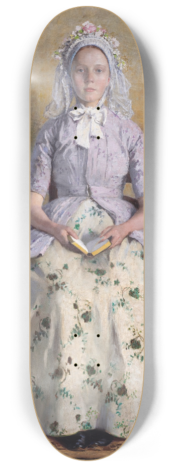 Gari Melchers - The Communicant 8.25 inch art skate deck