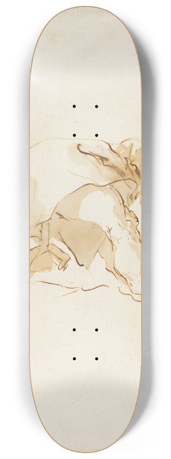 Giovanni Battista Tiepolo - Figure on a Cloud 8.25 inch art skate deck