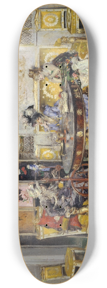 Giovanni Boldini - Gossip 8.25 inch art skate deck