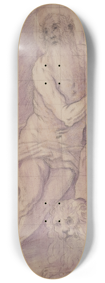 Giovanni de' Vecchi - Den hellige Hieronymus i rkenen 8.25 inch art skate deck