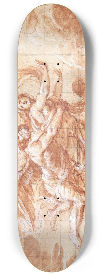 Giovanni Maria Morandi - Boreas Abducting Orithyia 8.25 inch art skate deck