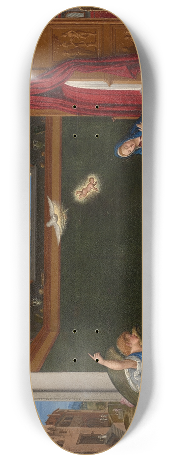 Girolamo da Santacroce - The Annunciation 8.25 inch art skate deck