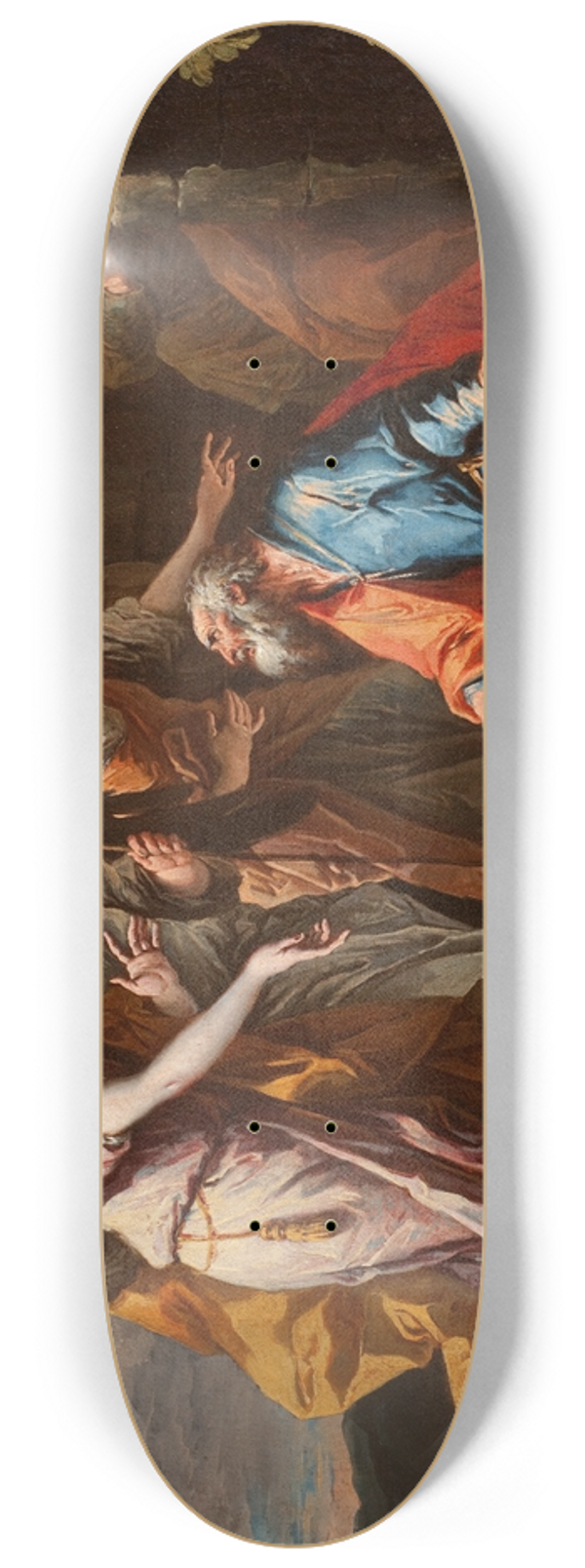 Gaspare Diziani - Abraham and the Angels 8.25 inch art skate deck