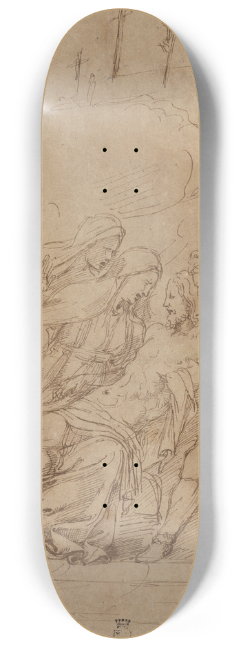 Giulio Romano - Lamentation 8.25 inch art skate deck