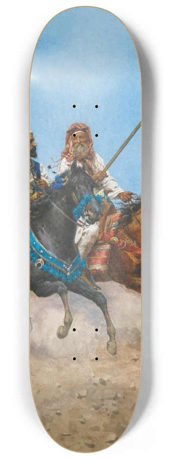 Giulio Rosati - The Arab Riders 8.25 inch art skate deck
