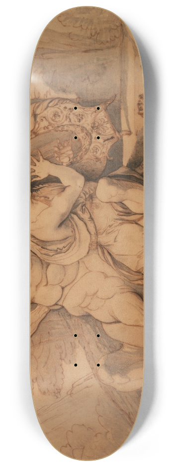 Giuseppe Cades - TheEducationofAchilles by Chiron 8.25 inch art skate deck