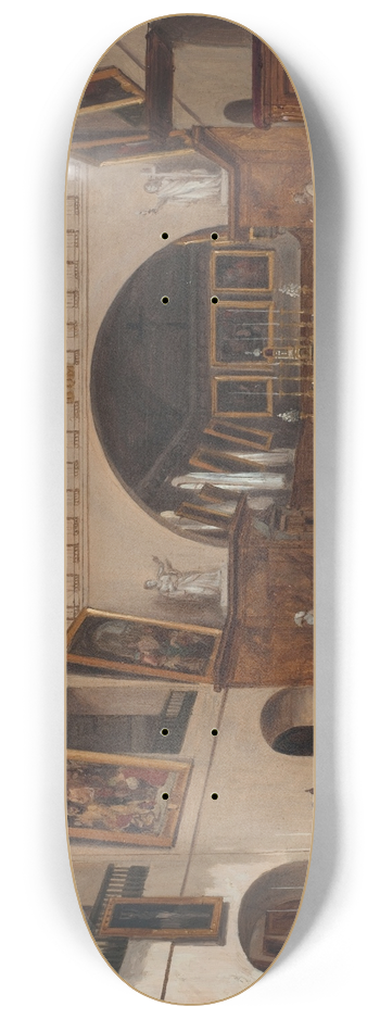 Giuseppe Canella - Intrieur de lglise Saint-Jean-Saint-Franois 8.25 inch art skate deck