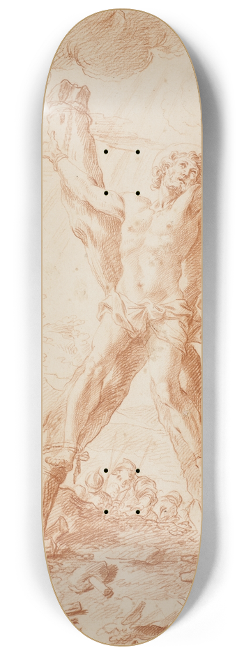 Giuseppe Ghezzi - Den hellige Andreas korsfstelse eller den hellige Pantaleon 8.25 inch art skate deck