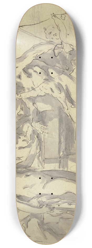 Gaspare Diziani - Hercules and Omphale 8.25 inch art skate deck