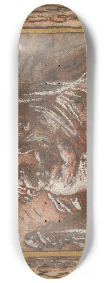 Giuseppe Passeri - The Madonna and Child in a fictive frame 8.25 inch art skate deck