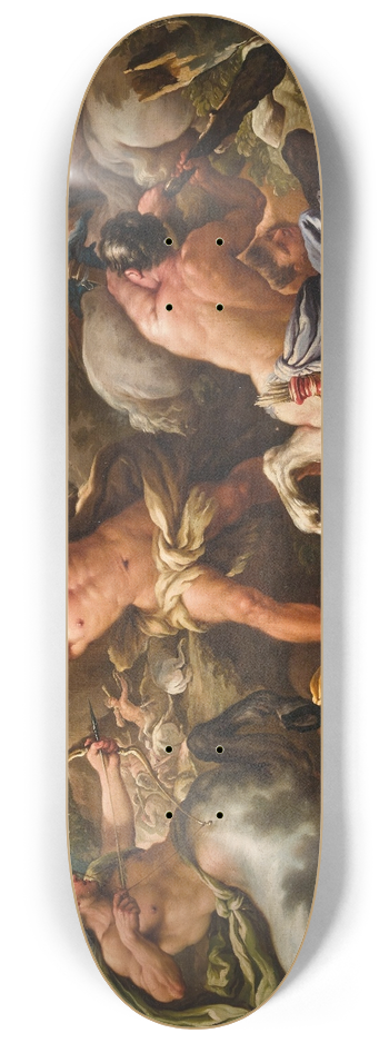 Giuseppe Simonelli - Battle of the Centaurs against the Lapiths 8.25 inch art skate deck