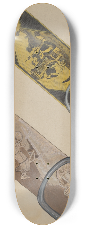 Gladys Cook - Belts 8.25 inch art skate deck
