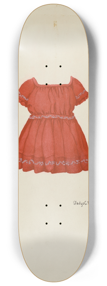 Gladys C. Parker - Childs Dress 8.25 inch art skate deck