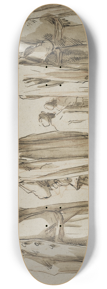 Gaspare Diziani - Six orientals 8.25 inch art skate deck