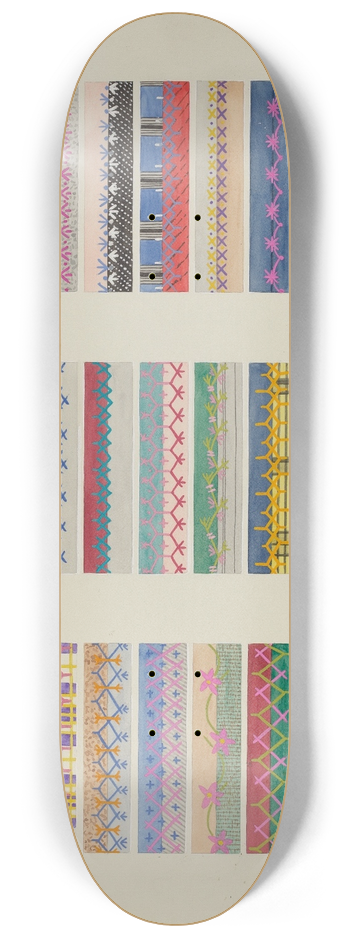 Gordena Jackson - Feather Stitching 8.25 inch art skate deck