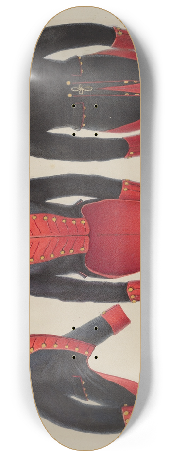 Gordon Saltar - Delaware Militia Coat 8.25 inch art skate deck