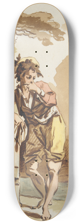 Gottlieb Welt - Boy Leaning on aWall 8.25 inch art skate deck