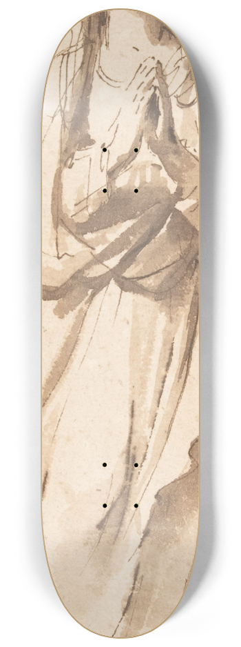 Guercino - The Virgin Immaculate 8.25 inch art skate deck