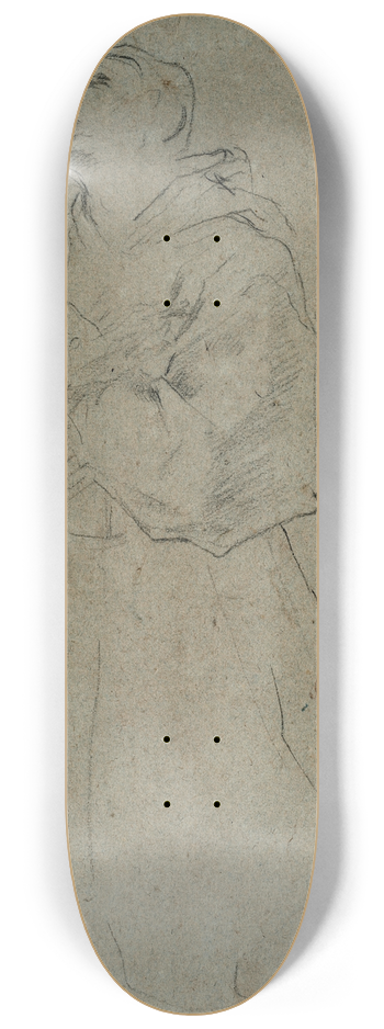 Guido Reni - Kneeling Monk 8.25 inch art skate deck
