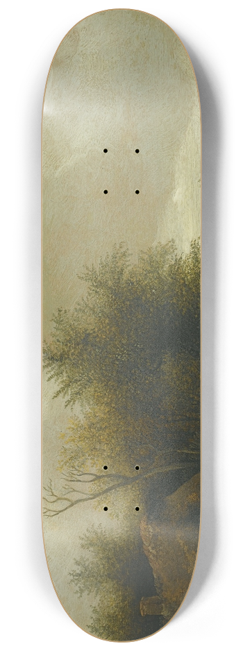 Guillam Dubois - A Dune Landscape With Figures On A Sandy Path Near A Cottage 8.25 inch art skate deck