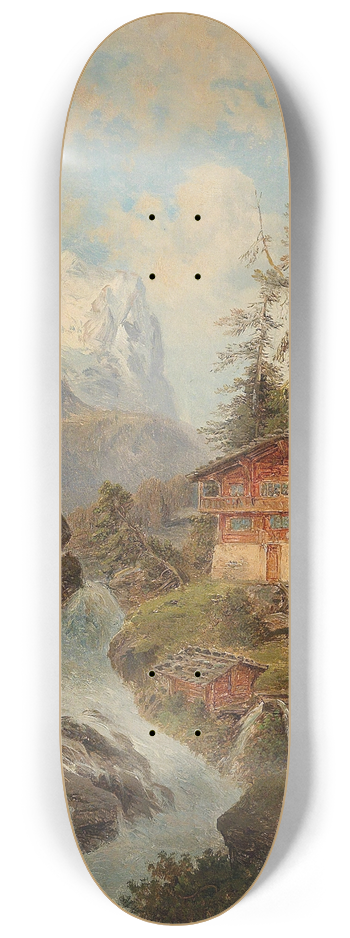 Gustav Barbarini - Das Wetterhorn 8.25 inch art skate deck