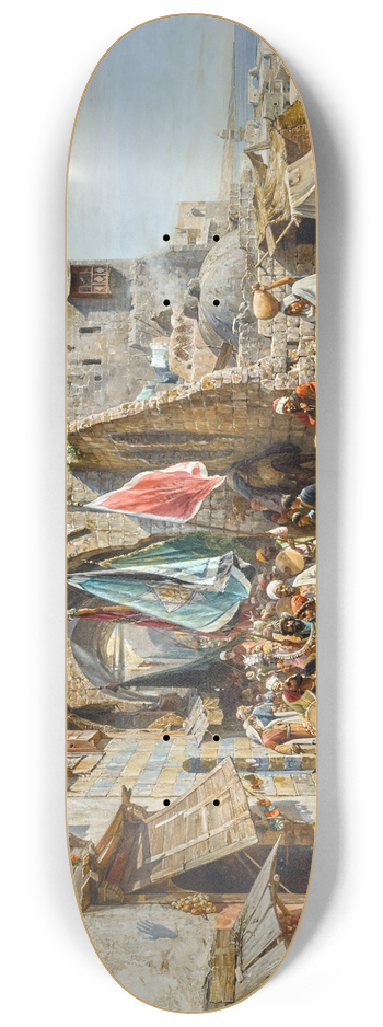 Gustav Bauernfeind - Procession In Jaffa 8.25 inch art skate deck
