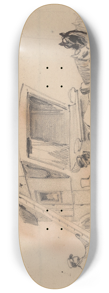 Gustave Adolphe Simonau - The Coach 8.25 inch art skate deck