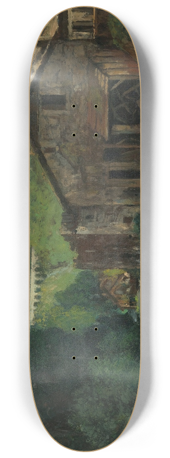 Gustave Courbet - A Mill In A Rocky Landscape 8.25 inch art skate deck