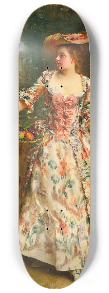 Gustave Jean Jacquet - A Walk In The Park 8.25 inch art skate deck