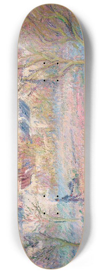 Gustave Loiseau - Le potager en hiver 8.25 inch art skate deck